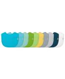 Green Sprouts Aqua Stay-Dry Bibs | 10 Pack for 3-12 Months - Ultimate Baby Feeding Solution - Buy Online on GoSupps.com