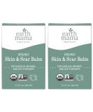 Organic Skin & Scar Balm by Earth Mama | 2-Pack for C-Section Scars & Pregnancy Stretch Marks â€“ 1 Fl Oz Each - Buy Online on GoSupps.com