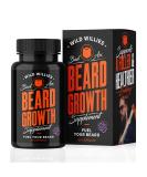 Wild Willies Beard Growth Vitamins - 60 Capsules for Fuller & Thicker Beard | Formulated with Biositol Complex & 19 Hair Nutrients - Buy Online on GoSupps.com