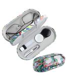 Aitime 2-in-1 Contact Lens Container Kit Portable Double-Sided Case & Glasses Storage with Marbling Design | Multifunctional Compact Set for Travel - Buy Online on GoSupps.com
