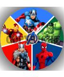 Avengers Fondant Cake Topper | Birthday Cake Image | International Shipping Available - Buy Online on GoSupps.com