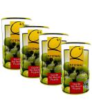 Bernal 4 x350g tins (4 x 150 Grams Drained ) Spanish Green Pitted Gordal Olives Picante Spicy - Buy Online on GoSupps.com
