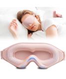 3D Sleep Mask with Earplugs - 100% Blackout Eye Mask Washable & Lightweight for Ultimate Sleep Comfort (Pink - Buy Online on GoSupps.com