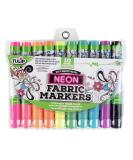 Tulip Permanent Neon Fabric Brush Tip Markers - Set of 10 - Buy Online on GoSupps.com