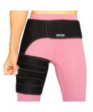 Copper Compression Hip Brace for Sciatica & Thigh Pain Relief - Support for Hip Flexor Arthritis - Right Leg Wrap for Men and Women - Buy Online on GoSupps.com