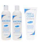Free & Clear 3-Piece Hair Care Set - Shampoo, Conditioner, Styling Gel | Sulfate & Fragrance Free | Dermatologist Recommended - Buy Online on GoSupps.com
