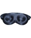 Mulberry Silk Eye Mask for Lash Extensions - Adjustable 3D Sleep Mask Organic 22 Momme Navy Blue - Perfect for Travel & Eyelash Protection - Buy Online on GoSupps.com