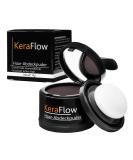 KeraFlow Root Powder - Hair Concealer & Thickener for Grey Hair | 4g Dark Brown - Best Solution for Thinning Hair - Buy Online on GoSupps.com