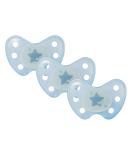 Dentistar Silicone Night Pacifier Set of 3 - Size 3 for 14+ Months - Luminous Blue Shell - Dental Approved - Made in Germany - Buy Online on GoSupps.com