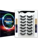 Alcastar Magnetic Eyelashes Kit | Natural Look Reusable Long Lasting & Cruelty-Free (7 Pairs) - Easy Apply Magnetic Eyelash & Eyeliner Set - Buy Online on GoSupps.com