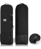 DAREKUKU Padded Golf Travel Bags with Wheels, 900D Heavy Duty Oxford Wear-Resistant, Soft-Sided Foldable Golf Club Travel Covers for Airlines, Club Bag Protection, Extra Storage Pocket Black - Buy Online on GoSupps.com