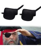 2PCS Adjustable 3D Eye Patches for Adults & Kids - Black Right Eye | Buy Internationally Online - Buy Online on GoSupps.com
