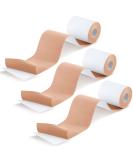 Trelaco 3 Rolls 3 Inch x 5 Yards Moleskin Tape - Soft Cotton Adhesive Pads for Feet, Shoes, Body, Baby - Skin Patch Roll - Buy Online on GoSupps.com