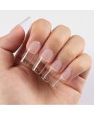 360PCS Wellquinn Short Square Nail Tips - Full Cover Press on Nails - Clear Acrylic French False Nails with Box for Manicure Salon and DIY Nail Art - 10 Sizes - Buy Online on GoSupps.com
