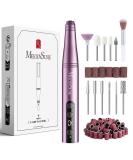 Melodysusie Wireless Nail Miller Kit 11 in 1 - PC180F 25000RPM Portable Nail File Set for Acrylic Gel & Dip Powder - 25 Speed Manicure & Pedicure Tools in Pink - Buy Online on GoSupps.com