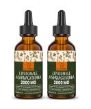Aureasalus Liposomal Ashwagandha 2000 mg - Pure Natural Extract with Probiotics & Black Pepper (Pack of 2 60 ml) - Enhance Wellness & Reduce Stress - Buy Online on GoSupps.com