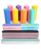 Nail Files and Buffers, FANDAMEI 20PCS Professional Manicure Tools Kit. Rectangular Nail Buffer Block & 100/180 Grit Nail File, 7 Way Nail File & Nail Polishing Buffer. Nail Care File Buffer Tool Black - Buy Online on GoSupps.com