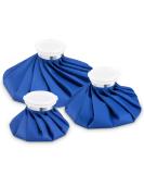 DoeDoe Hot & Cold Therapy Ice Pack for Injuries - Reusable & Refillable Cold Packs - Waterproof - Pack of 3 (6/9/11) - Buy Online on GoSupps.com