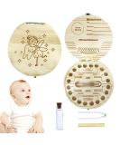 Eco-Friendly Wooden Tooth Box for Baby Teeth | Perfect Milk Tooth Souvenir & Storage Gift for Boys & Girls - Buy Online on GoSupps.com