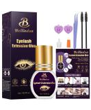 Buy Fast-Drying Black Lash Glue | Waterproof Eyelash Extension Adhesive for Sensitive Eyes - 5ML Professional Use - Buy Online on GoSupps.com