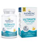 Nordic Naturals Ultimate Omega Lemon Flavor - 1280 mg Omega-3 - 60 Soft Gels - Non-GMO - 30 Servings - Buy Online on GoSupps.com