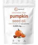 Pumpkin Seed Oil Capsules 2000mg - Cold Pressed, 240 Count - Premium Supplement for Urinary, Bladder & Prostate Health - Non-GMO - Buy Online on GoSupps.com