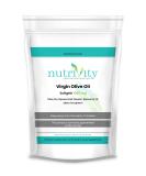 Nutrivity Virgin Olive Oil High Strength 1000mg Soft Gels Omega 3 6 | UK Manufactured to GMP Standards | Heart Health Supplement (365) - Buy Online on GoSupps.com