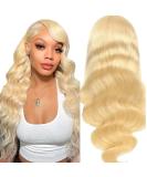 20 613 Blonde Body Wave Lace Front Wig Human Hair 10A - Pre Plucked, 150% Density, Free Part - 20 Inch Human Hair Lace Front Wig for Women - Buy Online on GoSupps.com