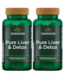 Swanson Pure Liver & Detox 60 Vegan Caps - 2 Pack | Boost Your Wellness with Natural Support - Buy Online on GoSupps.com