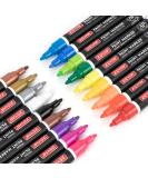 ZEYAR Oil-Based Paint Markers for Rock Painting | Medium Point | Waterproof Ink | 18 Colors | AP Certified | Ideal for Mug, Rock, Glass, Canvas, Metal | 18 Colors - Buy Online on GoSupps.com