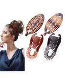 Aaiffey 4pcs Flexible Banana Hair Clips Set for Women - Vintage Double Banana Clip for Thick Fine Curly Hair - Ponytail Holder and Hair Combs Clip - Ideal for Women and Girls - Buy Online on GoSupps.com