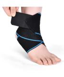 ACWOO Ankle Support Brace 1 Pack Elastic Adjustable Ankle Brace Wrap Strap Anti-Slip Breathable Ankle Compression Foot Strap for Sports Protect Injury Recovery and Pain Relief One Size Fits All - Buy Online on GoSupps.com
