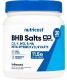Nutricost Keto BHB Exogenous Ketones 4-in-1 (30 Servings) 12g Beta-Hydroxybutyrate (BHB) Per Serving, (Unflavored) - Ketone Salts - Buy Online on GoSupps.com