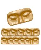 10Pcs Face-Shaped Eyelash Trays - Portable PVC Packaging Box for False Eyelashes | Gold Lash Holder - Buy Online on GoSupps.com