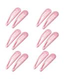 ZEVONDA Glitter Hair Snap Clips - Colorful Sequin Barrettes for Toddlers, Kids, Girls & Women - Pink (Pack of 12) - Buy Online on GoSupps.com