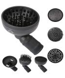 Cic Universal 3-in-1 Hair Diffuser Attachment for Thick, Curly, and Wavy Hair - Professional Salon Tool for Quick Drying and Volume with No Frizz (Serum Sold Separately) - Buy Online on GoSupps.com
