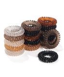 Muior 17 Pack Spiral Hair Ties - No Crease Elastic Coils for Women and Girls - Vibrant Colors - Perfect for Ponytails and Updos - Buy Online on GoSupps.com