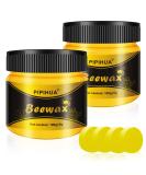 PIPIHUA Beeswax Furniture Polish, Wood Seasoning Beeswax for Furniture Waterproof & Repair Wood Wax for Floors Cabinets to Protect & Care, 2pcs Beeswax Polish with 4pcs Sponges - Buy Online on GoSupps.com