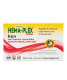 Nature's Plus Hema-Plex 30 Tablets - Sustained Release Iron Supplement for Enhanced Energy & Vitality - Buy Online on GoSupps.com