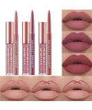 6Pcs Matte Liquid Lipstick Lip Liner Set Velvety Nude Lipstick Stay On 24 Hours Waterproof Non-Stick Cup Not Fade Liquid Lipstick Lipliner Make Up Gift Set (Set C) - Buy Online on GoSupps.com