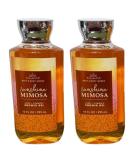 Bath and Body Works Gift Set - 2 x 10 Fl Oz Sunshine Mimosa Shower Gel | International Shipping Available - Buy Online on GoSupps.com