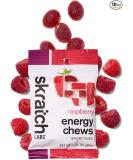 SKRATCH LABS Sport Energy Chews, Raspberry (10 pack) - Developed for Athletes and Sports Performance, Gluten Free, Dairy Free, Vegan Raspberry 1.8 Ounce (Pack of 10)
