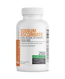 Sodium Ascorbate 1000mg Tablets - Non Acidic Vitamin C Supplement for Immune Support - Gentle on Stomach, Powerful Antioxidant - 250 Count - Buy Online on GoSupps.com