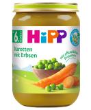 HiPP Organic Vegetable Carrots with Peas - Pack of 6 (190g Each) | Healthy Baby Food | International Shipping - Buy Online on GoSupps.com