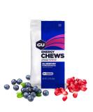 GU Energy Chews Blueberry Pomegranate Gummies with Electrolytes - 12 Bags (24 Servings) - Buy Online on GoSupps.com