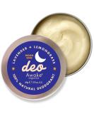 Awake Organics Moon Goo Deodorant Balm 60g - Lavender + Lemongrass | Natural, Extra Strength, Aluminium & Plastic Free, Cruelty Free | With Bicarb & Beeswax | Made in England - Buy Online on GoSupps.com