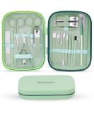 22 in 1 Manicure Pedicure Kit with Travel Case - Nail Clippers & Grooming Tools for Men and Women (Mint Green) - Buy Online on GoSupps.com