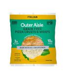 Outer Aisle Cauliflower Pizza Crusts - Italian | Keto, Gluten Free, Low Carb | 5 Pack (10 Crusts) - Buy Online on GoSupps.com
