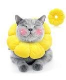 HYLYUN Cute Sun Flower Cat Recovery Collar - Adjustable E-Collar for Surgery Recovery - Buy Online on GoSupps.com
