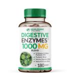 Organic Digestive Enzymes 1000MG + Prebiotics & Probiotics | 180 Capsules | Vegan Formula with Amylase & Bromelain - Buy Online on GoSupps.com